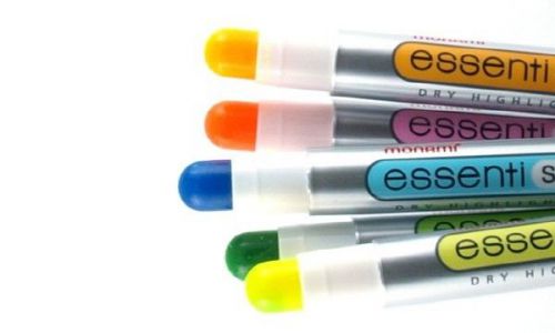 Monami essenti stick_soft dry highlighter solid fluorescent marker pen 5 color for sale