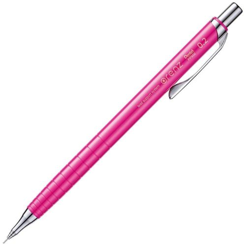 Pentel mechanical pencil orenz ultra fine 0.2mm pink+extra lead hb(10 lead) for sale