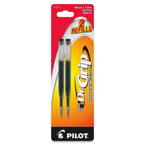 Pilot Dr. Grip Center of Gravity Pen Refill, Black, 2/Pack, PIL77271