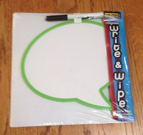 Lockermate magnetic write and wipe whiteboard with pen included for sale