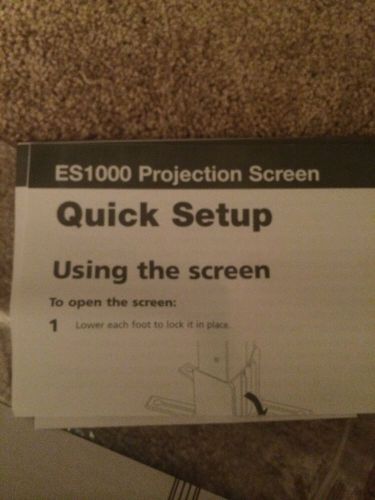 Epson ES1000 16:9 Ultraportable Tabletop Projection Screen 50&#034;