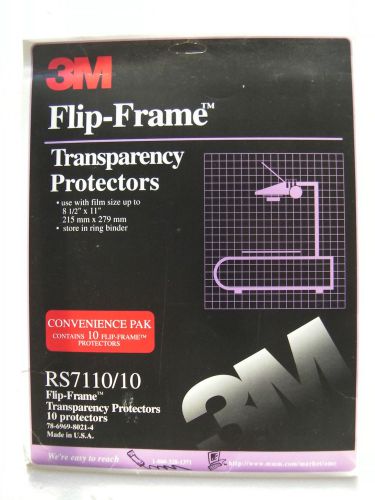 3M Flip-Frame Transparency Protectors RS7110/10 lot of two. *20* Flip Frames