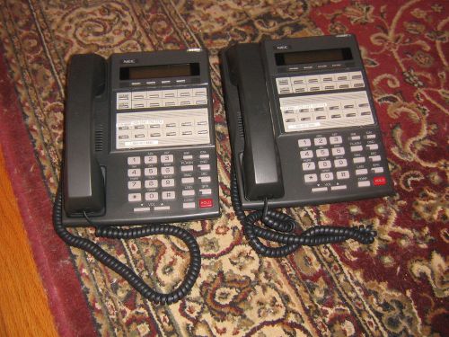 LOT OF 2 NEC 80573 DS 1000/2000 22 BUTTON DISPLAY TELEPHONE