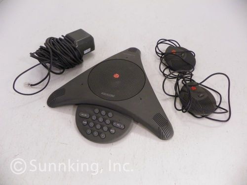 Polycom Soundstation EX Conference Phone w/ Mic Pods Wall Module 2201-03309-001