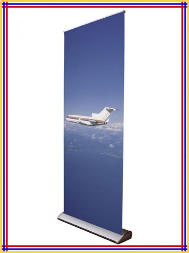 Water Drop Luxury Retractable Banner Stand,W34&#034; x H80&#034;, Silver Color R700