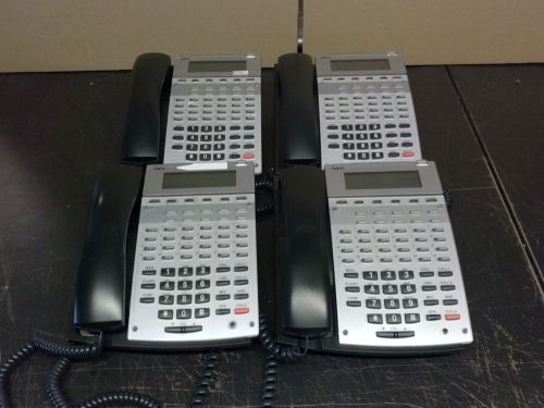 Lot of 4 NEC IP1NA-24TXH TEL (BK) Business Phones