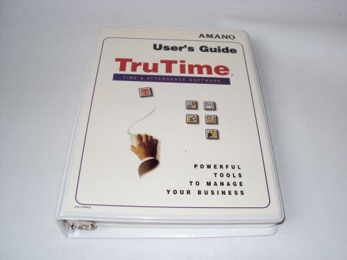 AMANO TRUTIME MANUAL