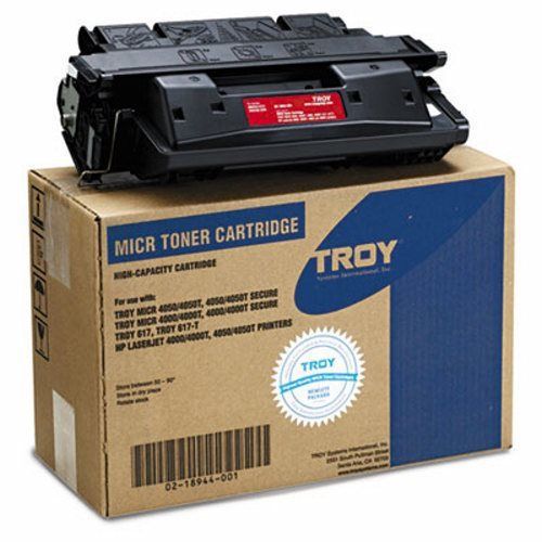 Troy 27A Compatible MICR Toner Secure, High-Yield, Black (TRS0218944001)