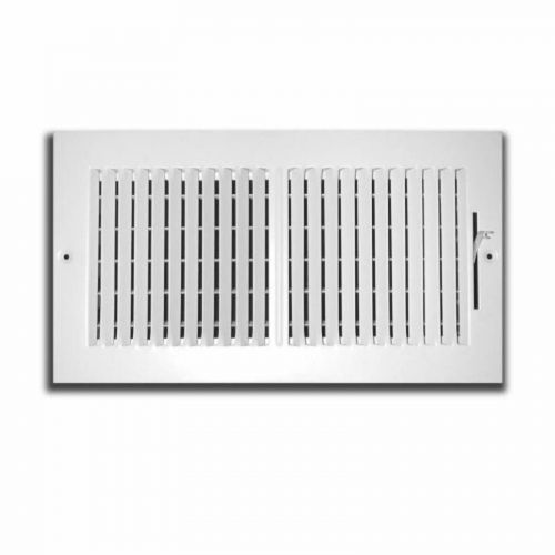2-way supply 10&#034; by 6&#034; sidewall or ceiling register grille, white truaire for sale