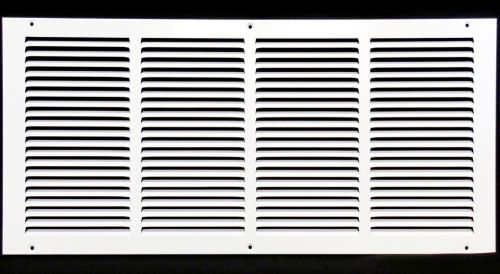 24w&#034; x 12h&#034; RETURN GRILLE - HVAC Dcut Cover - Easy Air FLow - Flat Stamped Face