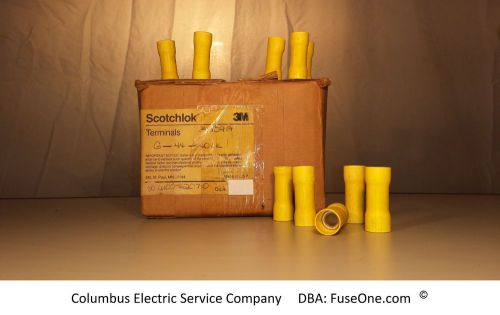10 - 3m scotchlok large cable connectors, insulated, butt terminal, up to agw 4 for sale