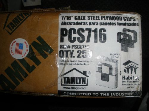 Tamlyn 7/16&#034; plywood clips PCS716 PSCL716 (500) pieces total