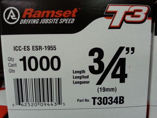 Ramset t3 3/4&#034; strip nails (5000) for sale