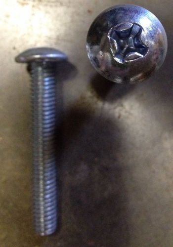 Round head machine bolt with philips head 3/8-16 x 2-1/2&#034;, zinc 75/pcs for sale