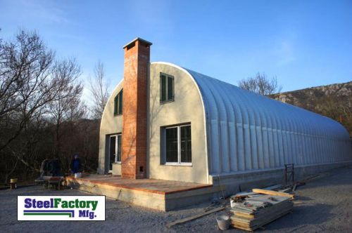 Steel factory mfg s30x30x14 prefab metal arch storage building garage home kit for sale