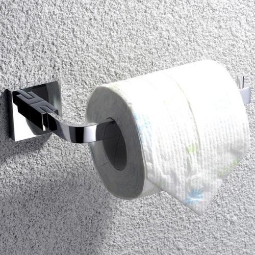 Modern fashion bathroom accessories toilet paper holder in chrome finished for sale