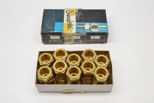 New swagelok b-1210-6 brass 3/4in union straight tube fitting b478451 for sale