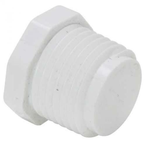 PVC Sch 40 Threaded Plug 1/2&#034; 450-005 Mueller B and K Pvc Compression Fittings