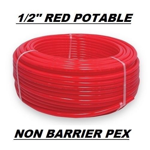 1/2&#034; x 1000ft RED Pex Tubing/Pipe Pex-B 1/2inch 1000 ft Potable Water NonBarrier
