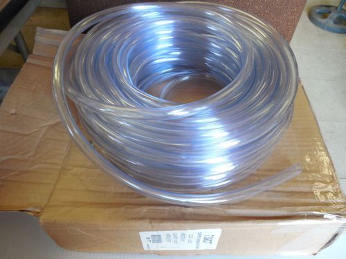 NEW NO NAME CLEAR VINYL CONDENSATION TUBING 7305CT 3/8&#034; ID 100&#039; FT 38VT