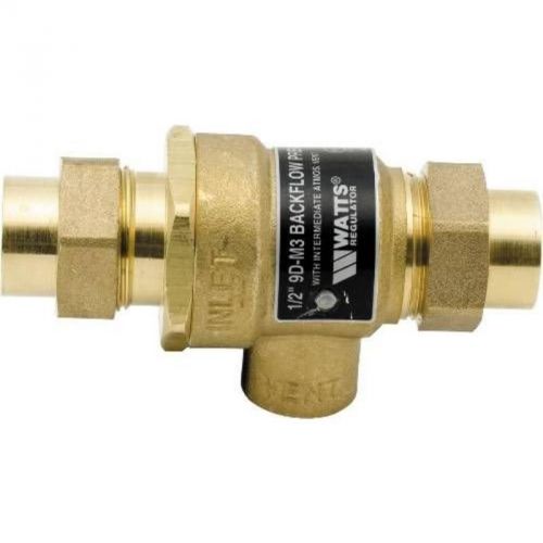 Bronze Backflow Preventer 3/4&#034; Sweat Union Watts Water Technologies Sillcocks