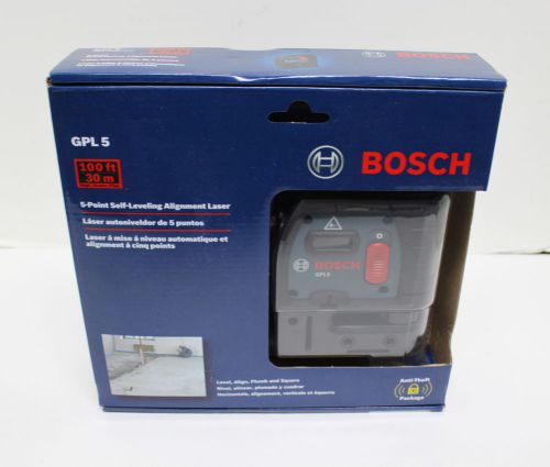 BOSCH GPL 5 5-Point Self-Leveling Alignment Laser - NEW