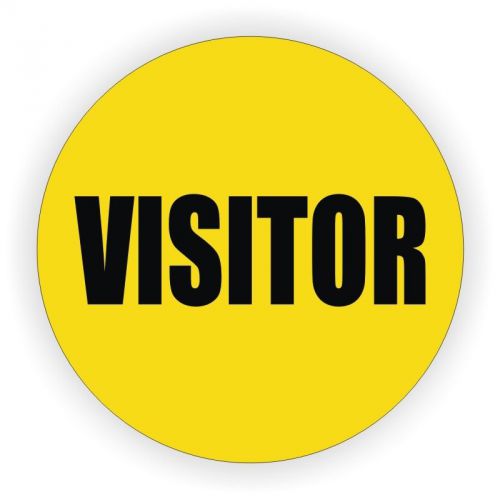 Visitor Hard Hat Decal / Sticker / Vinyl Label Safety Safe Worker Visiting Visit