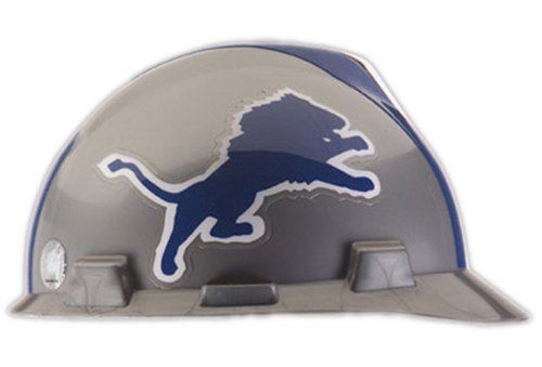 Nfl hard hat detroit lions adjustable strap lightweight construction sports for sale