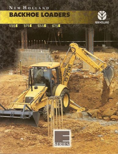 Equipment Brochure - New Holland - 555 575 655 675 E Backhoe Loader 1997 (E1330)