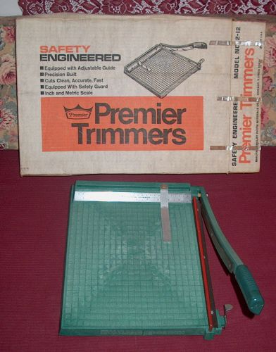 Permier Trimmer Model 2-12 Safety Engineered 12&#034; Equipped with Guard