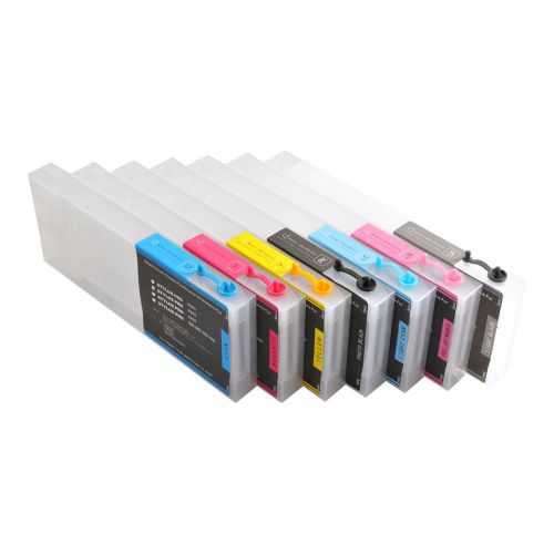 8 x Epson Refilling Ink Cartridge for Stylus Pro 7600/9600 +Chip Resetter +Chips