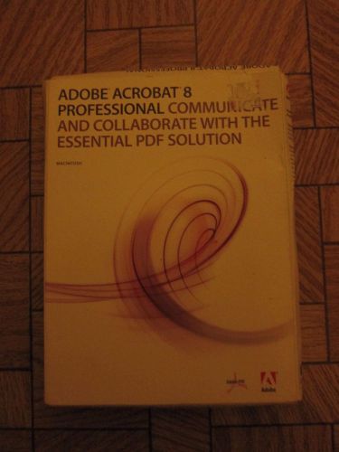 Brand NEW Adobe Acrobat 8 Professional Mac Full retail version sealed NON-OEM