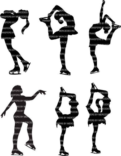 40 Figure Skating Ice Skating Vector Clipart for Vinyl Cutter