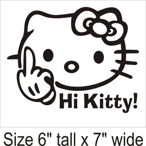 2X F..k  by Kitty Funny Car Vinyl Sticker Decal Truck Bumper Laptop  1134099