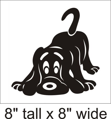 2X Cute Dog! Silhouette Car Vinyl Sticker Decal Decor Removable Product F55