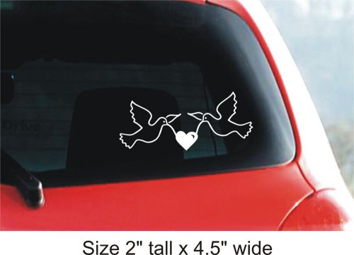 2X Love Bird funny car vinyl sticker decal Gift Fine Art Cafe - FAC - 41 A