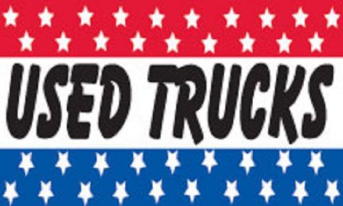 Used trucks usa flags 3&#039; x 5&#039;  banners outdoor indoor (2 pack) pair for sale