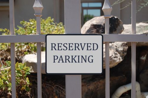 Reserved parking spot business sign outdoor industrial signs private hanging s96 for sale