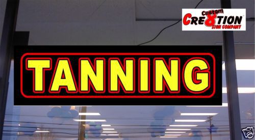 Led light boxsign tanning  neon/banner alternative 46&#034;x12&#034; window sign - bright! for sale