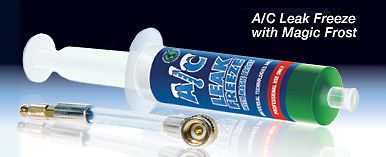AC LEAK FREEZE W/MAGIC FROST &amp; ADAPTER STOPS LEAKS IN DRY CLEANING MACHINES