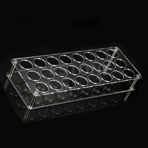 HOT! Clear Acrylic 24-Holes Electronic Cigarette Pen Pencil Display Holder Stand