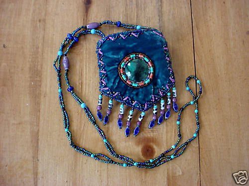 Southwestern Beaded Jeweled Turquoise phone Date Bag