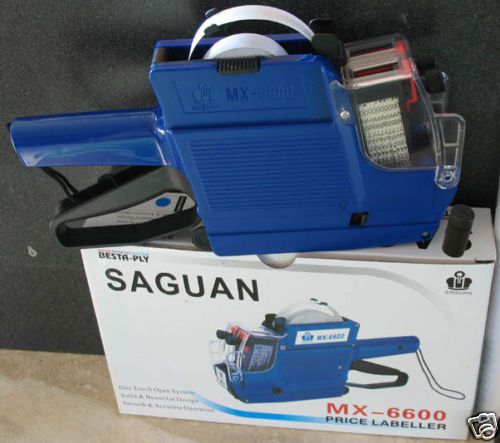 MX-6600 Saguan 10 Digits 2 Lines Price Tag Gun +1 Ink