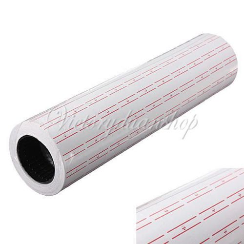10 Roll (5000 Pcs) 1 Line Labels Paper Tags Refill For MX-5500 Price Gun Labeler