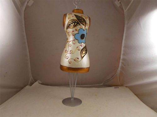 New Decorative Home Decor Dress Form Bust Mannequin 24&#034; Height On Metal Stand
