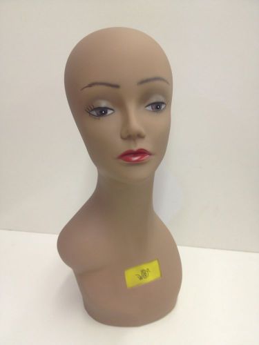 New MANNEQUIN HEAD DISPLAY WIG HOLDER PLASTIC PVC 18&#034; TALL It&#039;s A Wig #10