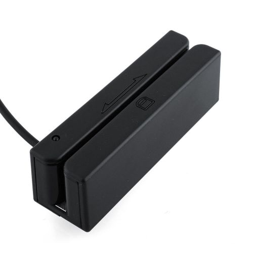 New USB Magnetic Stripe MSR 3TK 3 Track Swipe POS ID Credit Card Reader