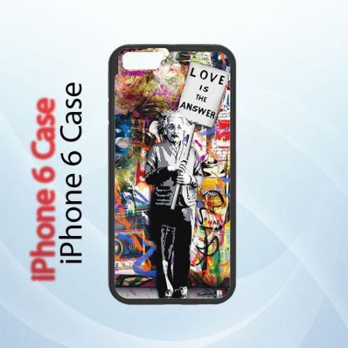iPhone and Samsung Case - Banksy Albert Einstein Love Is The Answer Art