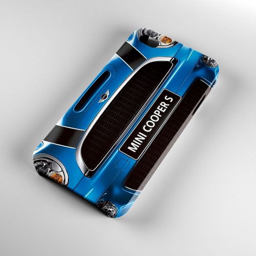 Blue Bumper Mini Cooper iPhone 4/4S/5/5S/5C/6/6Plus Case 3D Cover