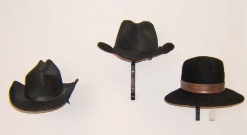 3 Wall mount cowboy hat rack displays USA md New NR lot